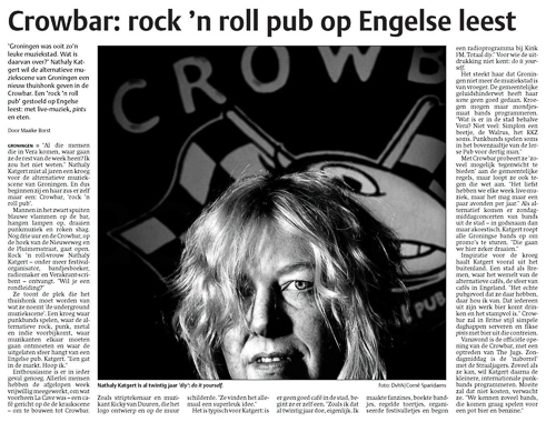 Crowbar-2008-krantenartikel 1
